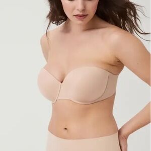 SPANX Up for Anything Strapless Bra Champagne Beige